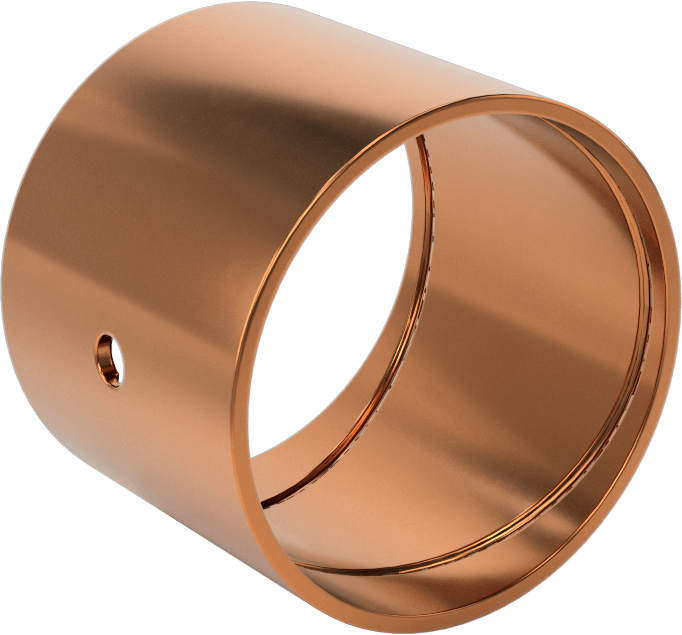 954 Yatak Bronzu Yivli Kovan Rulman, 1-3/4“ Mil Çapı ve 1-7/8” Muhafaza İç Çapı için, 1-1/2" Uzunluk