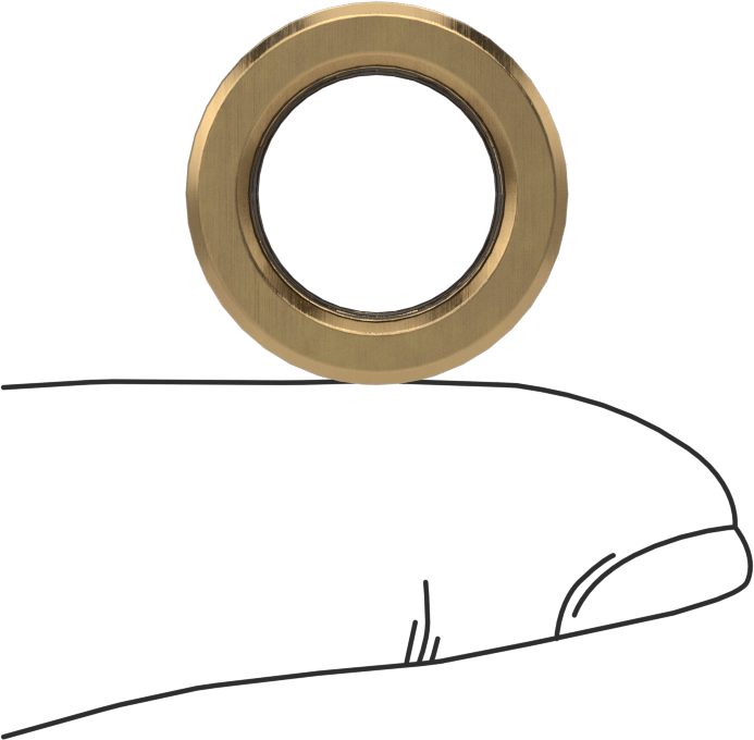 Yüksek Sıcaklık Grafit Yağlamalı Kovanlı Rulman, 954 Bronz, 1/2“ Mil Çapı ve 3/4” Muhafaza İç Çapı için, 1/2" Uzunluk