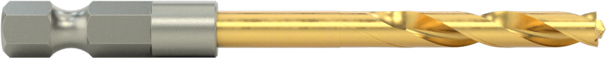 Altıgen Şaftlı Matkap Ucu, TiN Kaplamalı, 3/16" Boyut