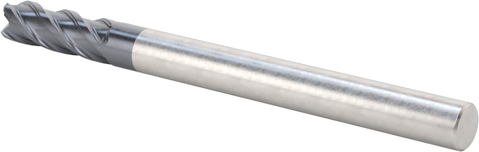 Nikel için Hızlı Kesim Karbür Kare Uçlu Freze, 1/8" Freze Çapı, 3/8" Kesme Uzunluğu