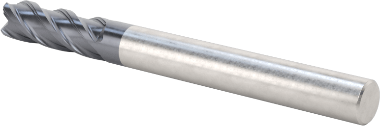 Nikel için Hızlı Kesim Karbür Kare Uçlu Freze, 1/4" Freze Çapı, 3/4" Kesim Uzunluğu