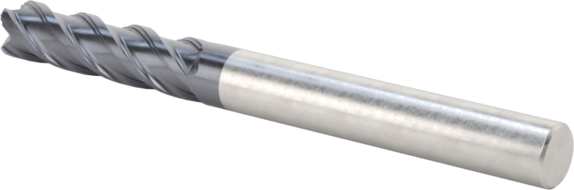 Nikel için Hızlı Kesim Karbür Kare Uçlu Freze, 5/16" Freze Çapı, 1-1/4" Kesme Uzunluğu