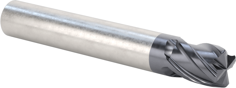 Nikel için Hızlı Kesim Karbür Kare Uçlu Freze, 3/8" Freze Çapı, 1/2" Kesme Uzunluğu