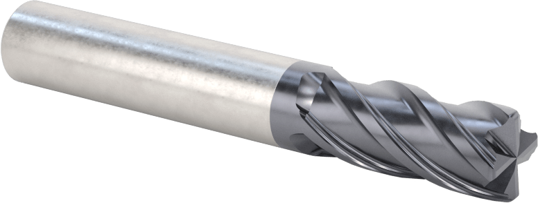Nikel için Hızlı Kesim Karbür Kare Uçlu Freze, 3/8" Freze Çapı, 7/8" Kesme Uzunluğu