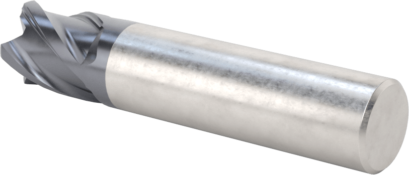 Nikel için Hızlı Kesim Karbür Kare Uçlu Freze, 5/8" Freze Çapı, 3/4" Kesim Uzunluğu