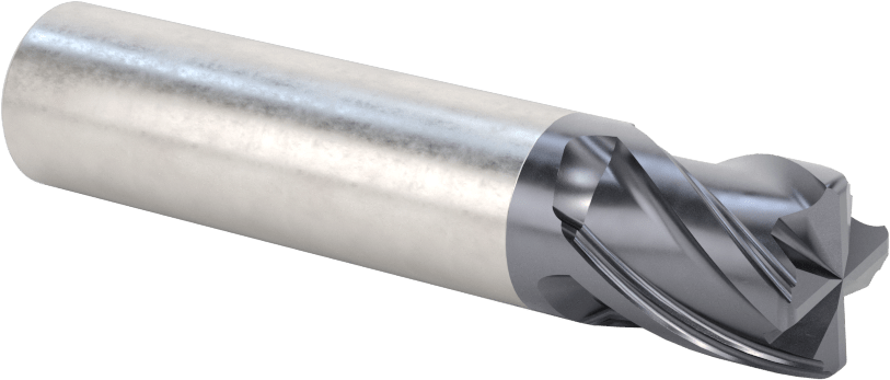 Nikel için Hızlı Kesim Karbür Kare Uçlu Freze, 5/8" Freze Çapı, 3/4" Kesim Uzunluğu
