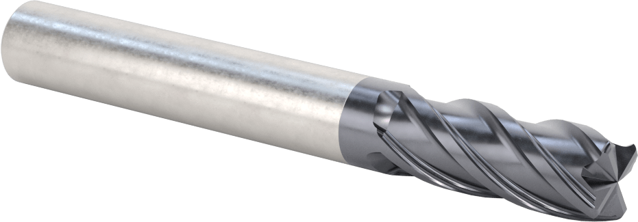 Nikel için Hızlı Kesim Karbür Kare Uçlu Freze, 5/8" Freze Çapı, 1-5/8" Kesme Uzunluğu