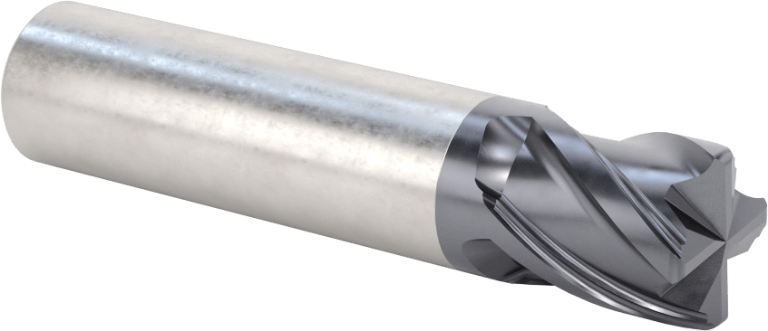 Nikel için Hızlı Kesim Karbür Kare Uçlu Freze, 3/4" Freze Çapı, 7/8" Kesme Uzunluğu