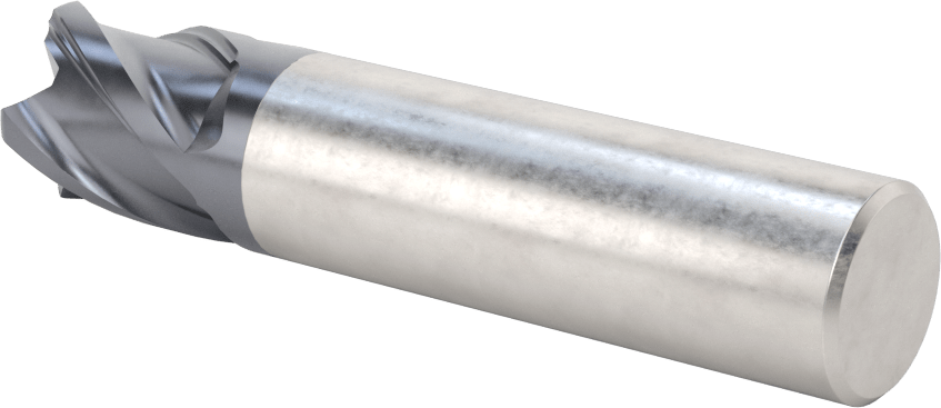 Nikel için Hızlı Kesim Karbür Kare Uçlu Freze, 3/4" Freze Çapı, 7/8" Kesme Uzunluğu