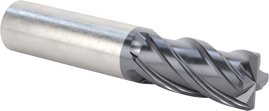 Nikel için Hızlı Kesim Karbür Kare Uçlu Freze, 3/4" Freze Çapı, 1-5/8" Kesme Uzunluğu