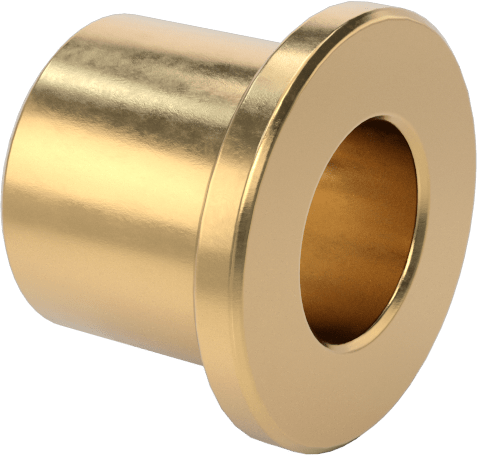 954 Yatak Bronzu Flanşlı Kovan Rulmanı, 1/4“ Mil Çapı ve 3/8” Muhafaza İç Çapı için, 3/8" Uzunluk