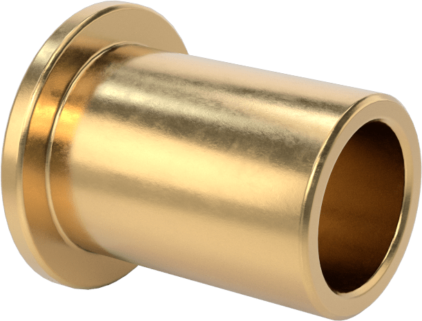 954 Yatak Bronzu Flanşlı Kovan Rulmanı, 3/8“ Mil Çapı ve 1/2” Muhafaza İç Çapı için, 3/4" Uzunluk