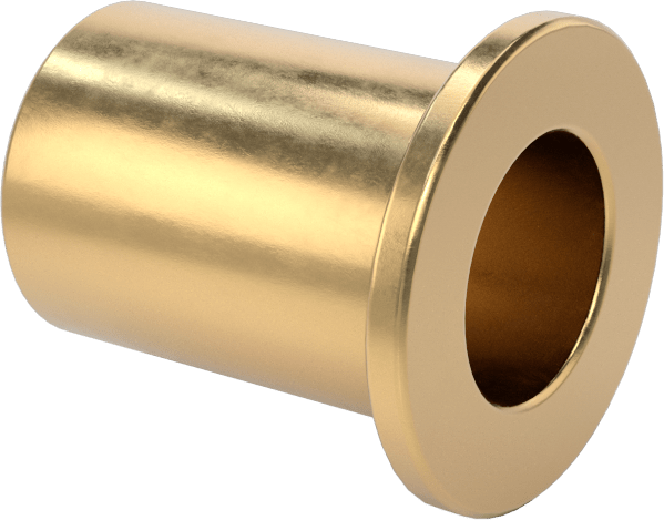 954 Yatak Bronzu Flanşlı Kovan Rulmanı, 3/8“ Mil Çapı ve 1/2” Muhafaza İç Çapı için, 3/4" Uzunluk