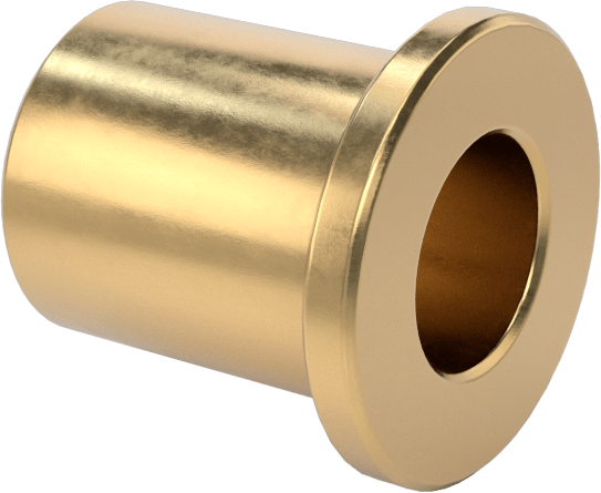 954 Yatak Bronzu Flanşlı Kovan Rulmanı, 1/4“ Mil Çapı ve 3/8” Muhafaza İç Çapı için, 1/2" Uzunluk