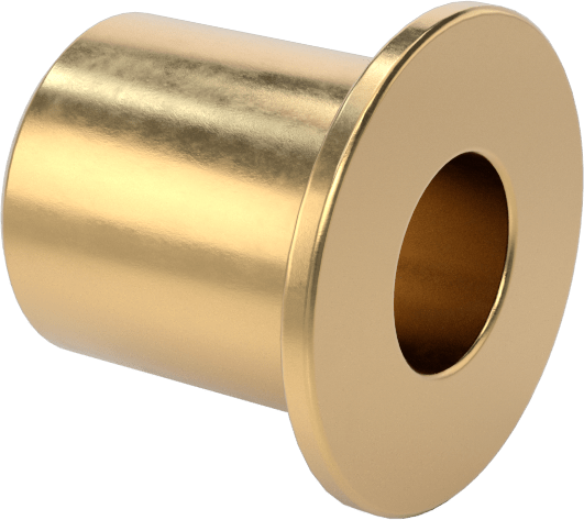 954 Yatak Bronzu Flanşlı Kovan Rulmanı, 3/8“ Mil Çapı ve 5/8” Gövde İç Çapı, 3/4" Uzunluk