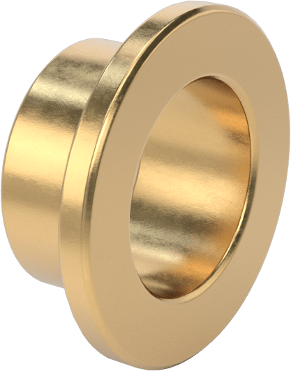954 Yatak Bronzu Flanşlı Kovan Rulmanı, 3/4" Mil Çapı için, 1/2" Uzunluk, 1-1/4" Flanş Dış Çap