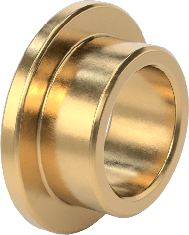 954 Yatak Bronzu Flanşlı Kovan Rulmanı, 3/8“ Mil Çapı ve 1/2” Muhafaza İç Çapı için, 1/4" Uzunluk