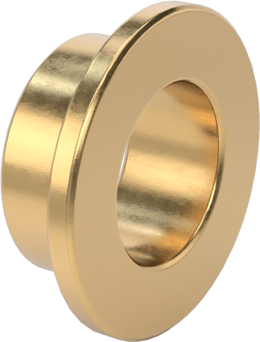 954 Yatak Bronzu Flanşlı Kovan Rulmanı, 3/8“ Mil Çapı ve 1/2” Muhafaza İç Çapı için, 1/4" Uzunluk