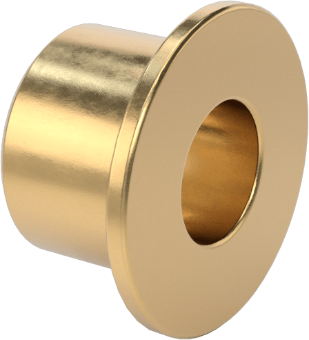 954 Yatak Bronzu Flanşlı Kovan Rulmanı, 3/8“ Mil Çapı ve 5/8” Gövde İç Çapı, 1/2" Uzunluk