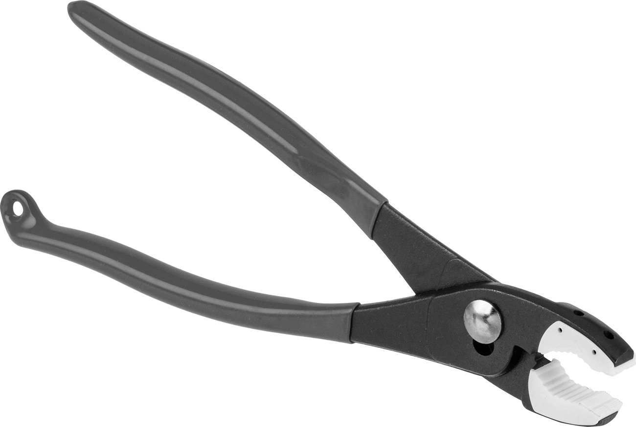 Çelik İz Bırakmayan Kayar Eklemli Pense, Plastik Çene Pedleri ile, 9" Toplam Uzunluk