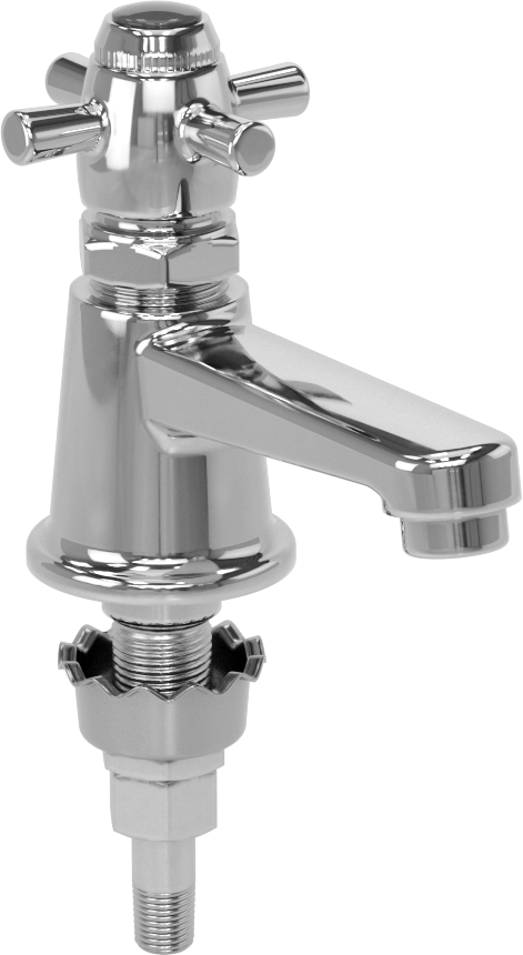 Anında Otomatik Kapanma Özelliğine Sahip Lavabo Musluğu, Lavabo Montajı/Alt Giriş, Soğuk Su için