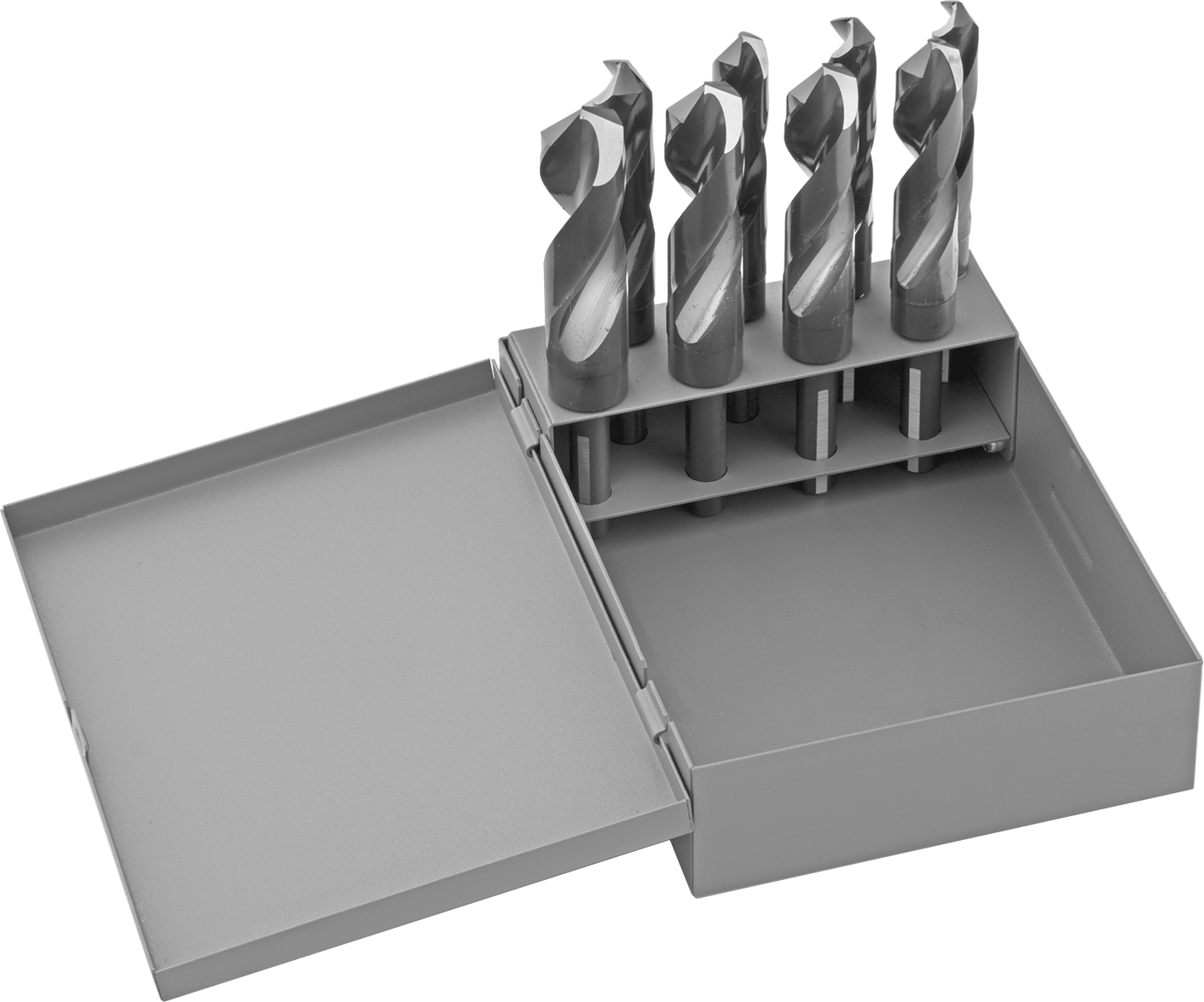 TiN Kaplamalı 1/2" Çaplı Daraltılmış Şaftlı Matkap Ucu, 8 Parça Set