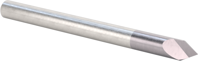 Karbür Havşa, Torna Merkezi için, TiAlN Kaplamalı, 1 Yiv, 1/8" Gövde Çapı