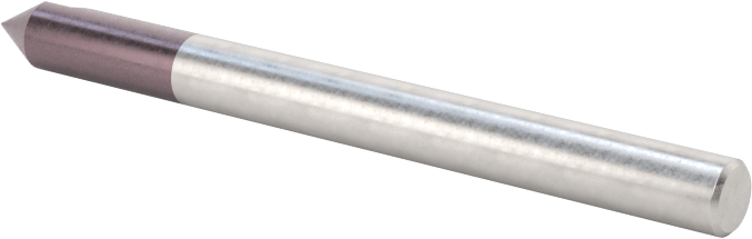Karbür Havşa, Torna Merkezi için, AlTiN Kaplamalı, 1 Yiv, 1/8" Gövde Çapı