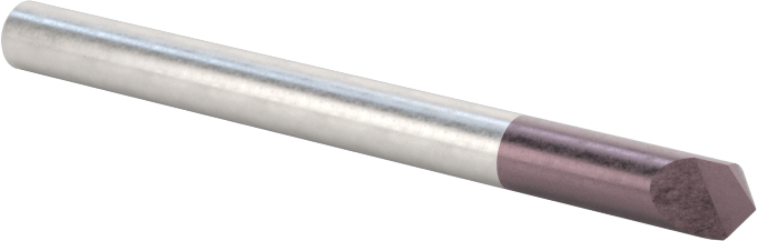 Karbür Havşa, Perçinler için, AlTiN Kaplamalı, 1 Yiv, 1/8" Gövde Çapı