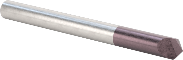 Karbür Havşa, Perçinler için, AlTiN Kaplamalı, 1 Yiv, 3/16" Gövde Çapı
