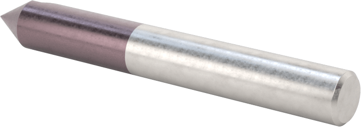 Karbür Havşa, Torna Merkezi için, AlTiN Kaplamalı, 1 Yiv, 1/4" Gövde Çapı