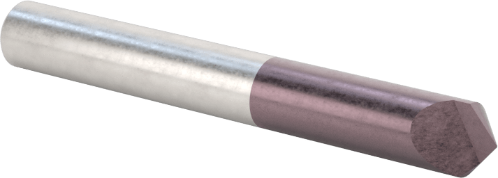 Karbür Havşa, Perçinler için, AlTiN Kaplamalı, 1 Yiv, 1/4" Gövde Çapı