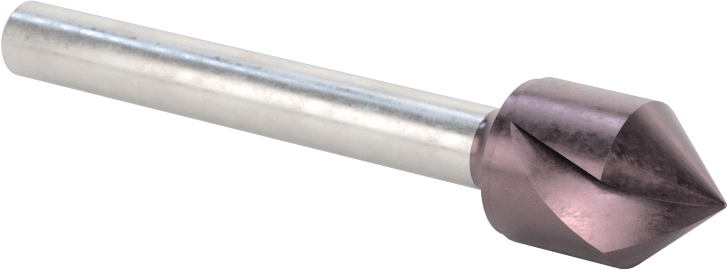 Karbür Havşa, Vida için, 82 Derece, AlTiN Kaplamalı, 1 Yiv, 1/2" gövde çapı