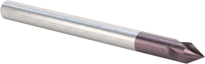 Karbür Havşa, Torna Merkezi için, AlTiN Kaplamalı, 3 Oluk, 1/8" Gövde Çapı