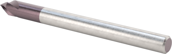 Karbür Havşa, Torna Merkezi için, AlTiN Kaplamalı, 3 Oluk, 1/8" Gövde Çapı