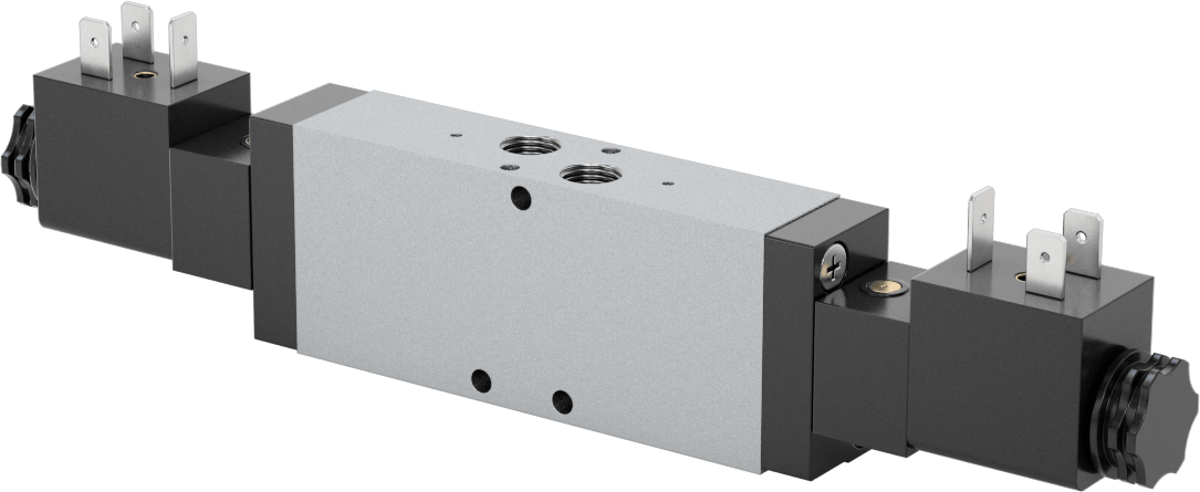 Elektrikli Hava Yön Kontrol Vanası, Eşzamanlı Çift Etkili, 1/8 NPT Dişi, 120V AC