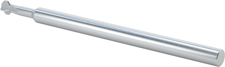 Karbür Çift Pahlı Parmak Frezesi, 0,120" Freze Çapı, 1/4" Boyun Uzunluğu