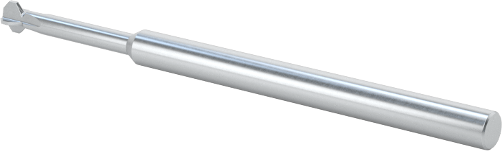 Karbür Çift Pahlı Parmak Frezesi, 0,120" Freze Çapı, 1/2" Boyun Uzunluğu