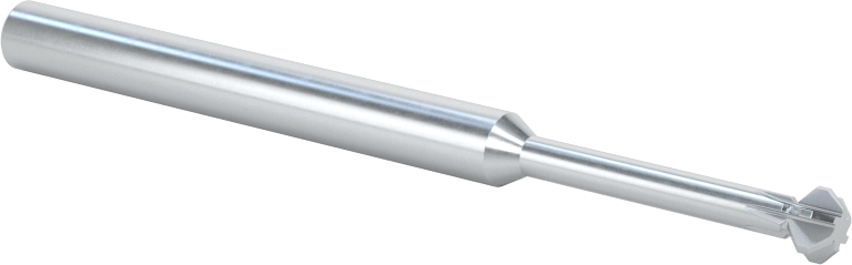 Karbür Çift Pahlı Parmak Frezesi, 0,180" Freze Çapı, 3/4" Boyun Uzunluğu