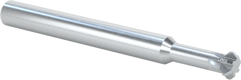 Karbür Çift Pahlı Parmak Frezesi, 0,240" Freze Çapı, 1/2" Boyun Uzunluğu
