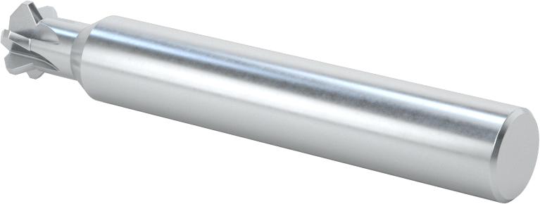 Karbür Çift Pahlı Parmak Frezesi, 0,360" Freze Çapı, 1/4" Boyun Uzunluğu