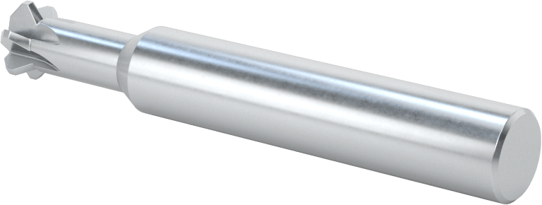 Karbür Çift Pahlı Parmak Frezesi, 0,360" Freze Çapı, 1/2" Boyun Uzunluğu