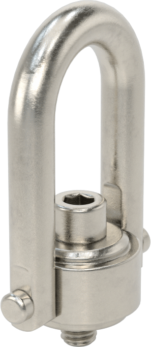 Kaldırma için 316 Paslanmaz Çelik Kaldırma Halkası, İşlenmiş, 5/16"-18 Diş Boyutu, 5/16" Diş Uzunluğu