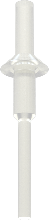 Flanşlı Çekmeli Yuvarlak Tapa, 3/16" İç Çap için, 3/8" Yükseklik, 13/32" Flanş Çapı