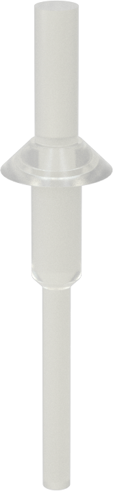 Flanşlı Çekmeli Yuvarlak Tapa, 3/16" İç Çap için, 3/8" Yükseklik, 13/32" Flanş Çapı