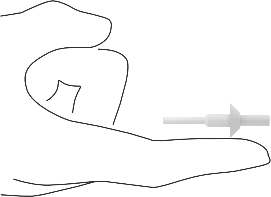 Flanşlı Çekmeli Yuvarlak Tapa, 7/32" İç Çap için, 3/8" Yükseklik, 19/32" Flanş Çapı, Beyaz