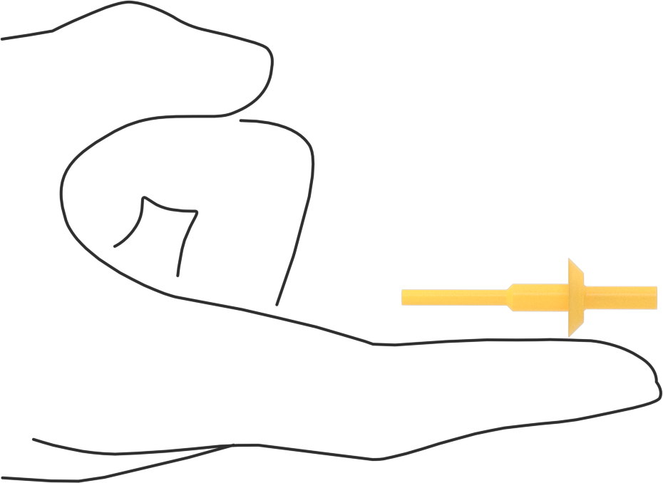 Flanşlı Çekmeli Yuvarlak Tapa, 3/16" İç Çap için, 3/8" Yükseklik, 9/16" Flanş Çapı