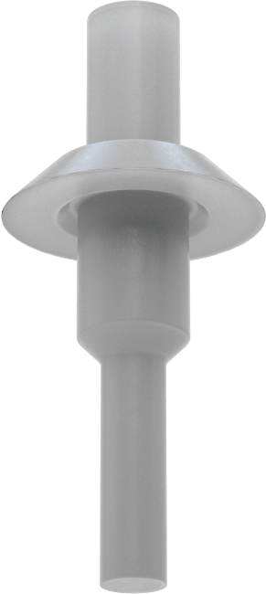 Flanşlı Çekmeli Yuvarlak Tapa, 11/32" İç Çap için
