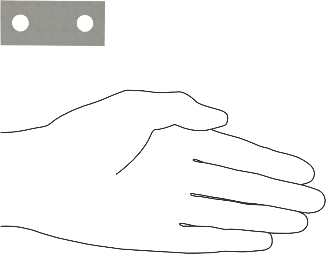 304 Paslanmaz Çelik Plaka, 3/8"-16, 1-1/16" ID
