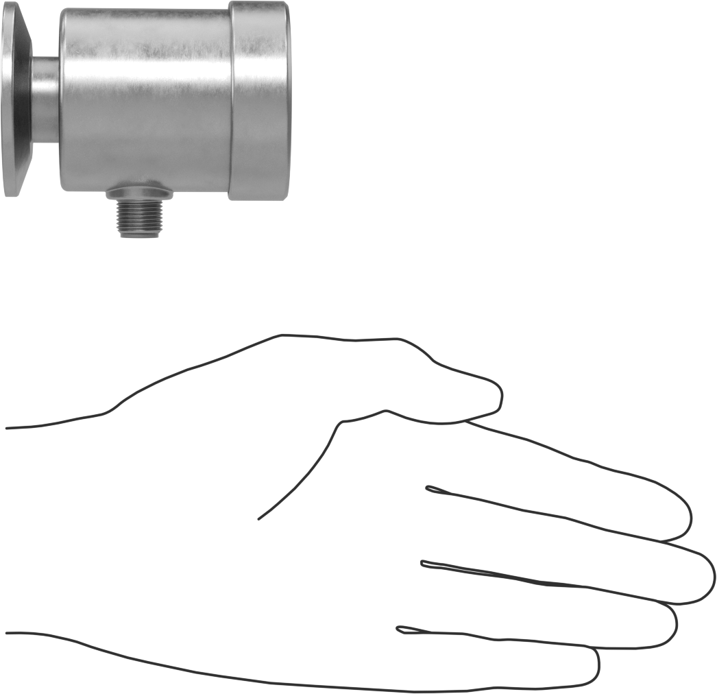 Hijyenik Basınç Transmitteri, 1-1/2" Flanş Dış Çapı için, 4-20 mA Çıkış, 0-15 PSI